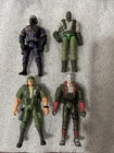 GI Joe Hasbro LOT Of 4 Action Figures Loose Duke Destro Cobra Fang Heavy Duty