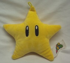 Nintendo Super Mario Bros. SOFT YELLOW STAR 6" Plush STUFFED ANIMAL Toy