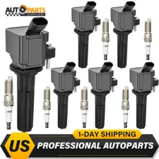 6x Ignition Coil set and Spark Plug Fits Chevy Trailblazer GMC Envoy 4.2L 06-09