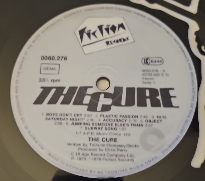 The Cure Three Imaginary Boys レコード THE CURE Three Imaginary Boys 1979 Lp debut first 1st