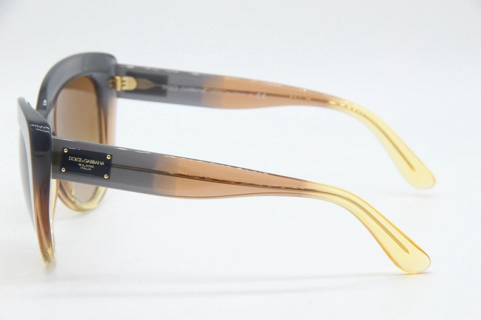 NOVO ÓCULOS DE SOL DOLCE & GABBANA DG 4287 3074/13 MARROM CLARO CINZA AUTÊNTICO 53-21 - Imagem 3 de 3