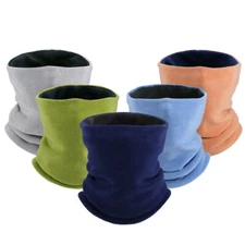 Winter Fleece Neck Gaiter Warm Scarf Windproof Mask for Cold Weather Ski Hiking