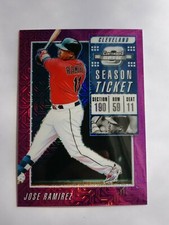 2019 Contenders Optic * PURPLE MOJO * #17 Jose Ramirez #D 01/75  FIRST ONE MADE 