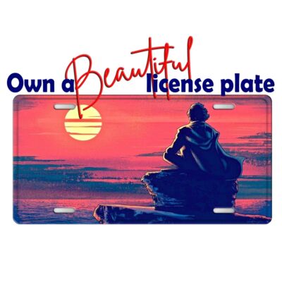 Star Wars Jedi Meditating license plate frame Car Bike Key chain Luggage Tag