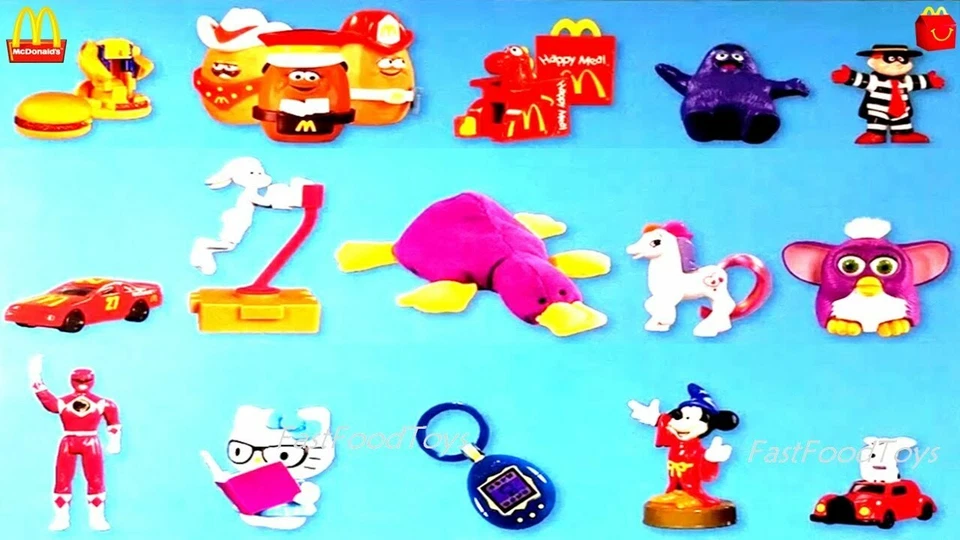 McDONALD'S 2019 40 aniversario retro retro Happy Food Toys se envía ahora Foto 3 de 3