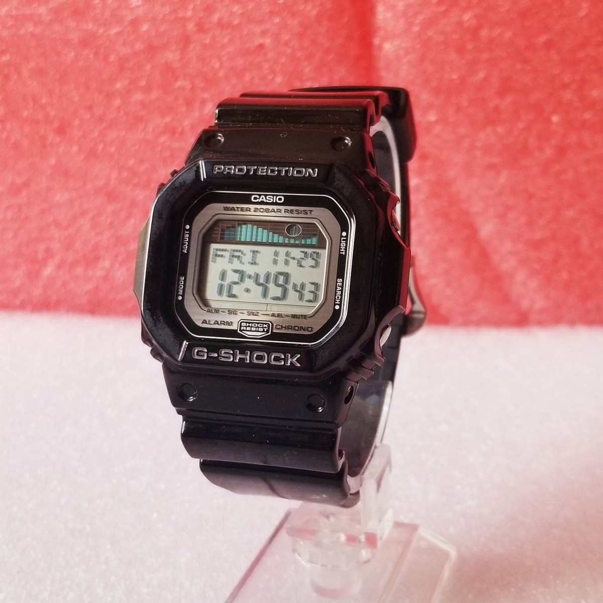 CASIO G-SHOCK 3151 GLX-5600 ホワイト CASIO G-SHOCK GLX-5600-7JF G-LIDE White Tide Moon Data World