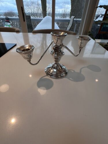 International Silver Silver Plate 3 Arm Candelabra Screws Off To Be 1, Tabletop - Picture 2 of 8