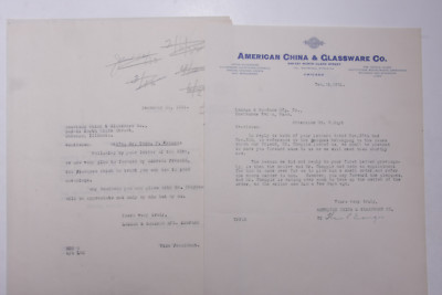 1931 Lamson Goodnow American China Glassware Co Chicago IL Ephemera L827D