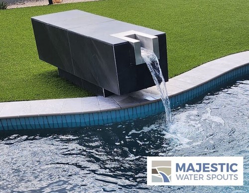Caimán 8" en forma de U piscina/spa o fuente de agua cortadora en acero inoxidable cepillado - Imagen 4 de 4