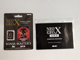 SNK NEO GEO X GOLD Limited Edition Console Complete Box Working Japan NA Seller