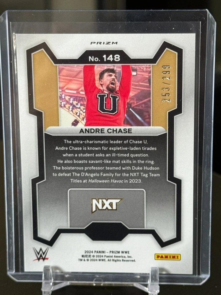 2024 Panini Prizm Andre Chase #148 Red Prizm /299 - Image 2 of 2