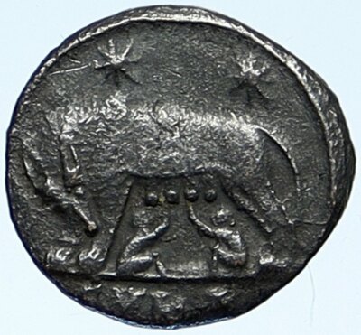 CONSTANTINE I the GREAT Romulus Remus WOLF Rome Ancient OLD Roman