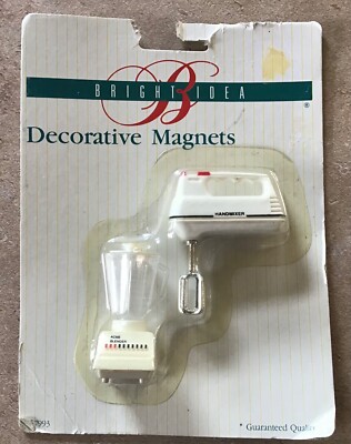 Vintage ACME Refrigerator Magnet #579933 Blender and Hand Mixer New Sealed-