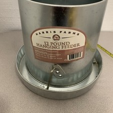 Harris Farms 1000293 Galvanized Hanging Poultry Feeder, 12 Lbs, Metal