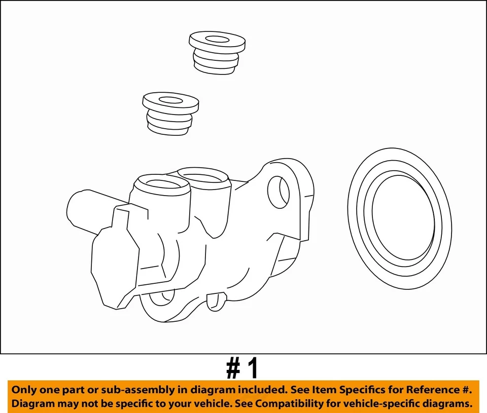 Cilindro maestro de freno usado se adapta a: Chevrolet Impala 2014 grado A Foto 4 de 4