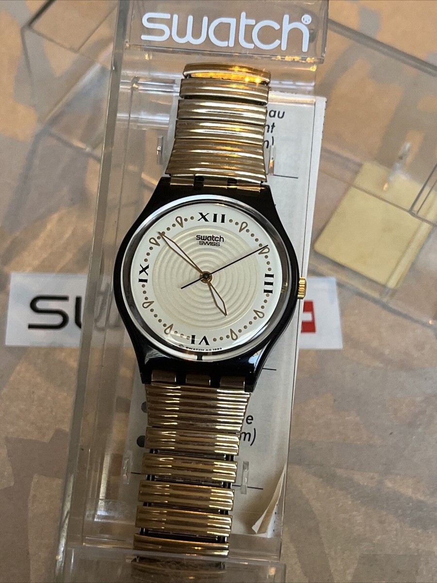 🌈 New Rare Vintage 1994 GM126 Big Rock Swatch Watch 34mm Gents