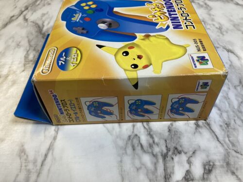 Nintendo 64 Pikachu Controller - Nintendo Imported (Blue) CIB Authentic/Tested - Picture 5 of 13