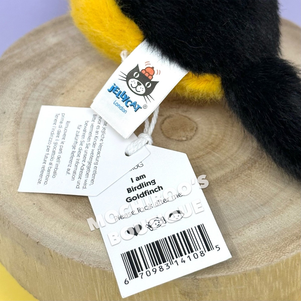 NWT Jellycat BIRDLING GOLDFINCH Soft Plush Toy CUTE Bird