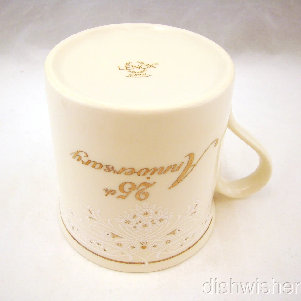Lenox 25th Anniversary Tasse (S) 8.9cm x 8.9cm Excellent - Photo 4/4
