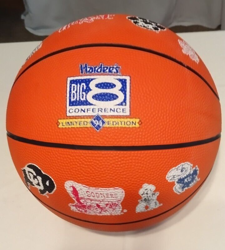 Vintage 90's NCAA Basketball Hardees Big 8 Ball OU CU OSU KU