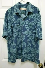 TOMMY BAHAMA Men's 100% Silk Shirt ~ Comfy - Size Large - Island Wear - Tropical