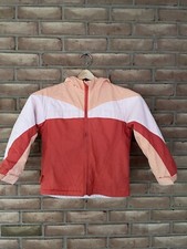 Lands' End Kids Girls Orange Fleece-Lined Hooded Jacket/Coat Size L 6X EUC
