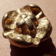 BRASS CAST ROSETTE CAP LIGHTING REPAIR REFURBISH SCONCE WALL PLAQUE NUT 11A