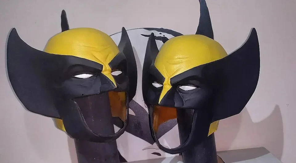 Wolverine V6 Mask Latex Cowl Cosplay Costume Prop Adult Size - Image 4 of 4