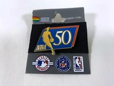 Vintage 1996 Imprinted Products - NBA 50th Anniversary Collectible Souvenir Pin