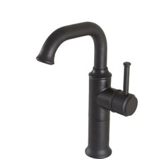 Black Brass Bathroom Kitchen Bar Vessel Sink Swivel Faucet Tap snf732