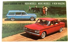 Vintage 1961 Chevrolet Corvair Car Dealer Sales Brochure Catolog