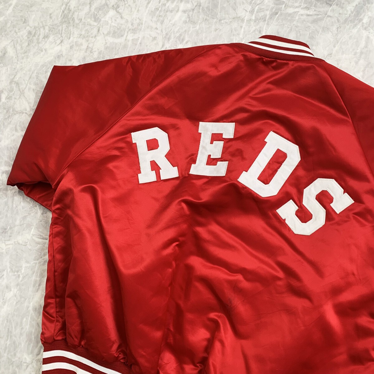 VTG MLB CINCINNATI REDS CHALKLINE SATIN JACKET SIZE L | eBay