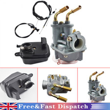 For Yamaha Y ZINGER PW 50 PW50 Carburetor Air Filter & Throttle Choke Cable Carb