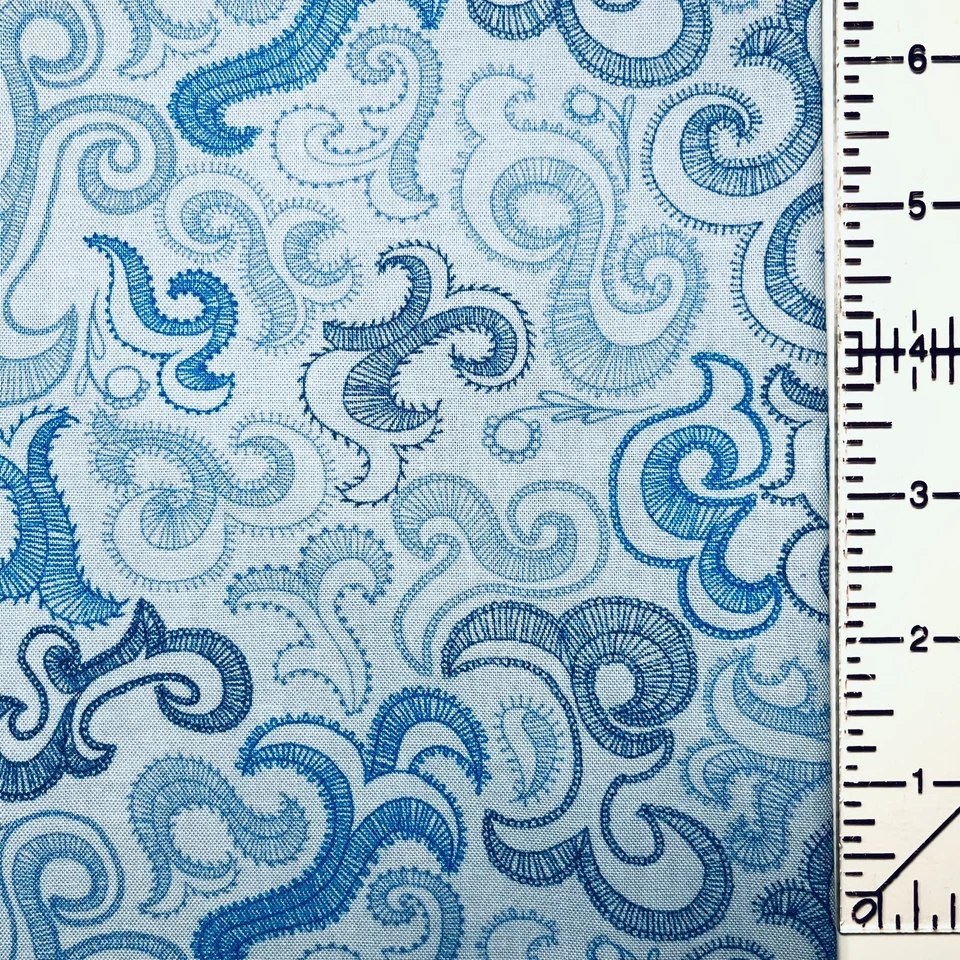 Rollo musical Connecting Threads Symphony of Blues 4628 en azul francés pálido Foto 4 de 4