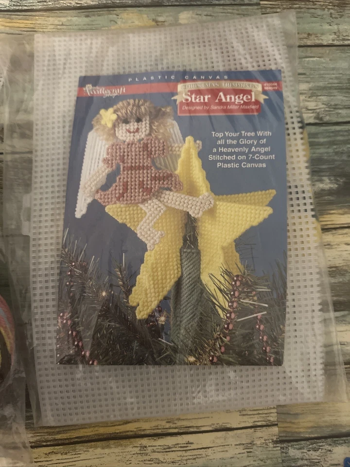 THE NEEDLECRAFT SHOP Kit de Lona de Plástico Adornos de Navidad Star Angel Candylane Foto 3 de 4