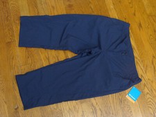 Columbia Womens Navy Suncast Capri PFG Nylon Outdoor Sports Pants Size Medium