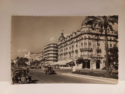 OLD Postcard CPA RPPC France -  Nice - La Promenade des Anglais et l Hótel Ruhl