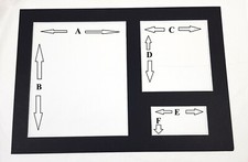 Multi Aperture/plaque signature Mounts for Photo & Picture Frames Custom Cut