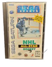NHL All-Star Hockey (Sega Saturn, 1995) Game, Case, Manual, & Registration Card