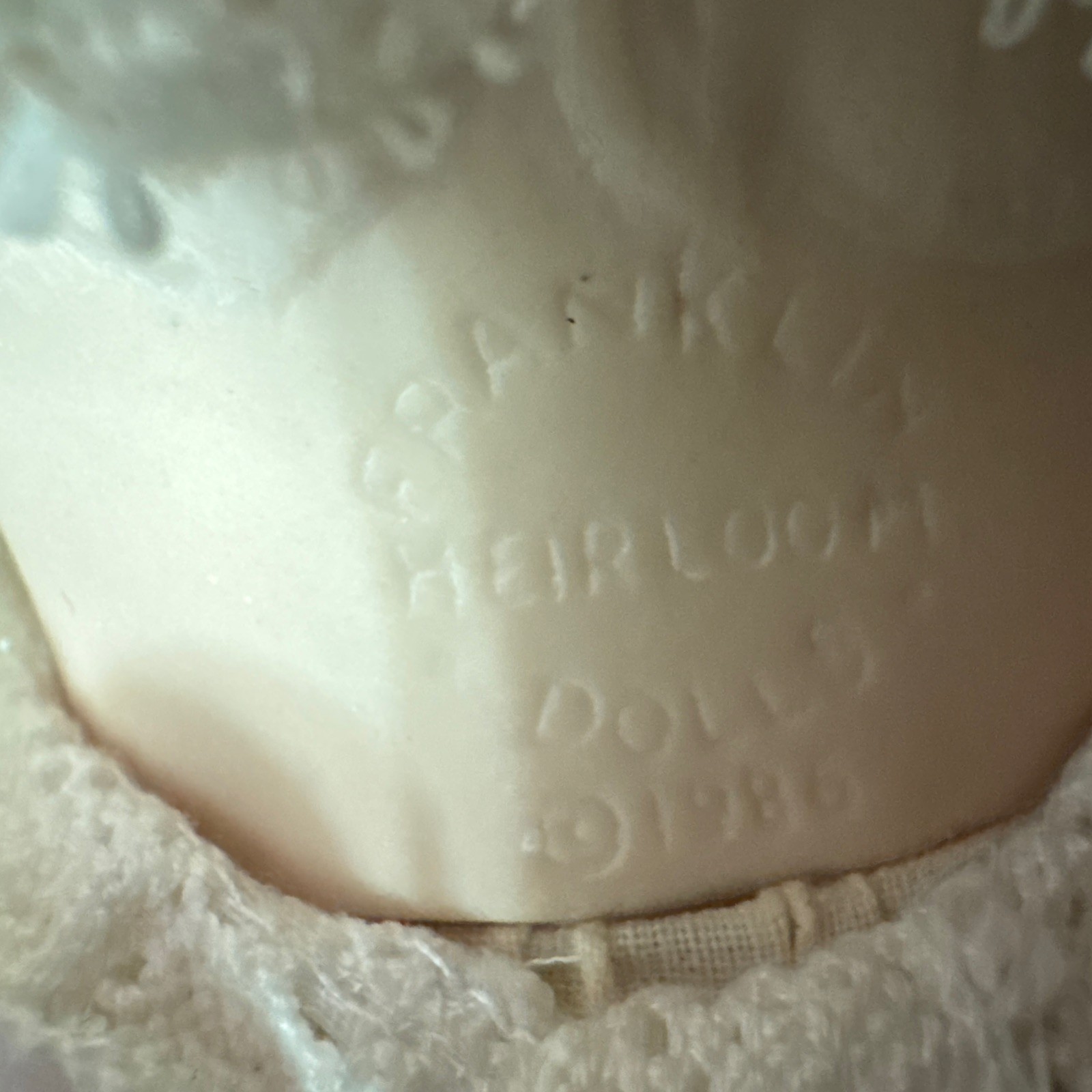 Vtg Doll Dress Estate Franklin Heirloom Victorian Christening Baby Cloth Diaper