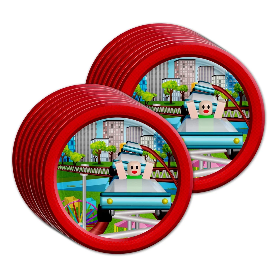 Robot Bloques Fiesta Cumpleaños Fiesta Suministros Set Platos Servilletas Tazas Vajilla... Foto 4 de 4