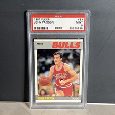 1987-88 Fleer #83 John Paxson ROOKIE RC PSA 9 Graded Basketball Card NBA 87-88 . rookie card picture