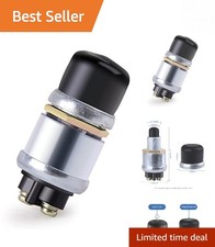 Compact 12V Push Button Engine Starter Switch - Weatherproof Easy Install