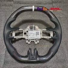 Carbon Fiber Napa Leather Steering Wheel Fit Ford S550 Mustang Shellby 18-22 Carbon Fiber Napa Leather Steering Wheel Fit Ford S550 Mustang Shellby 18-22