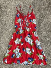 Hollister Multicolor Floral Cross Back Mini Dress Size Small