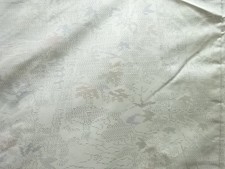 7619607: JAPANESE KIMONO / ANTIQUE KIMONO / SILK / OSHIMA TSUMUGI / WOVEN TREES