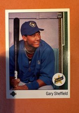1989 Upper Deck - Star Rookie Gary Sheffield #13 Right Side Up SS on Front (RC)