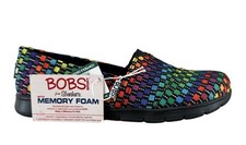 Bobs From Skechers Rainbow Weave Women  s Memory Foam Pureflex Flats Size 8