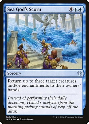 MTG Magic THB Theros Beyond Death - 1x EN NM 063 U Sea God's Scorn