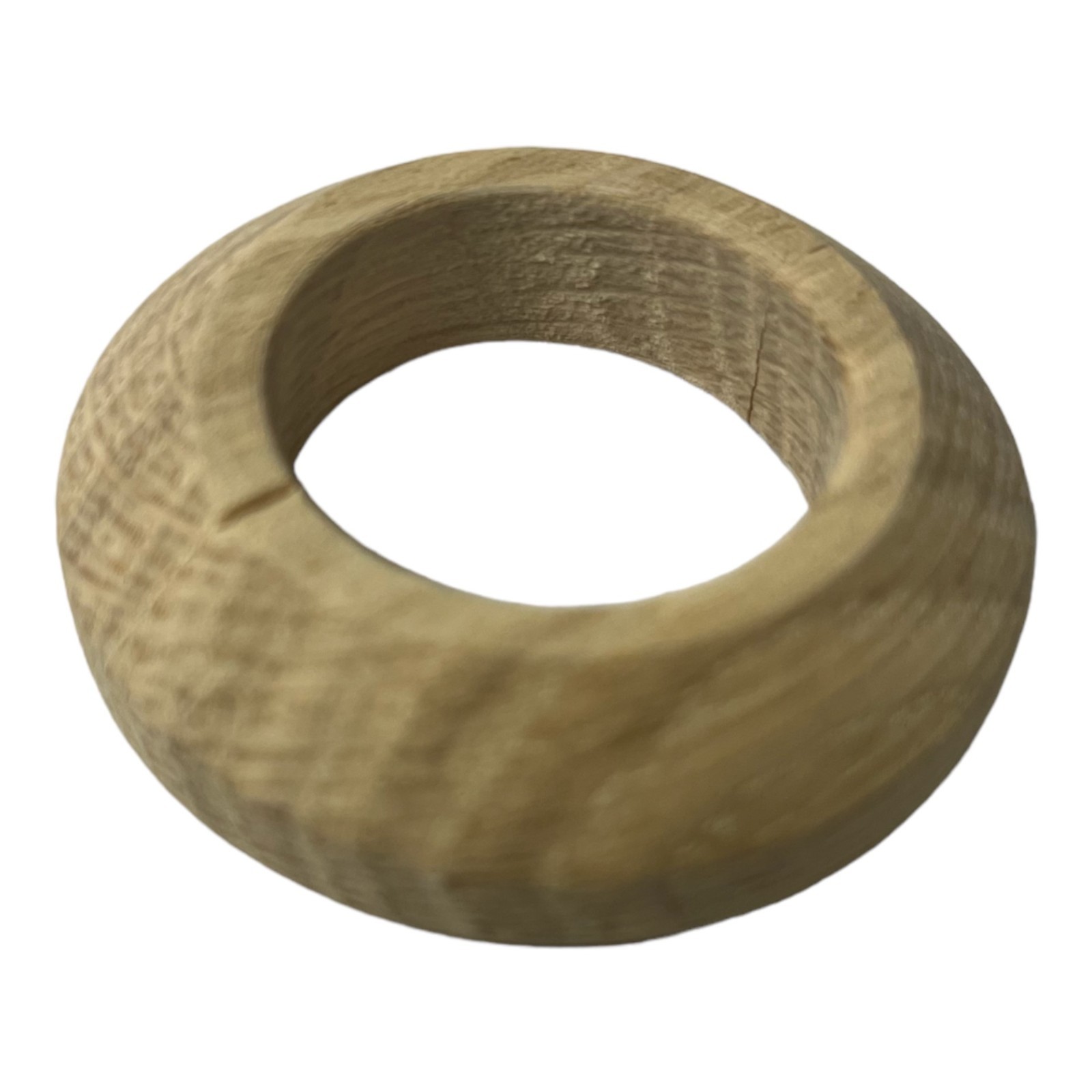 x1 Oak Un-Finished pipe Cover / Rad Ring fits a 28mm Hole Pipe.